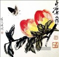 Qi Baishi Schmetterling und Pfirsich Chinesische Malerei
